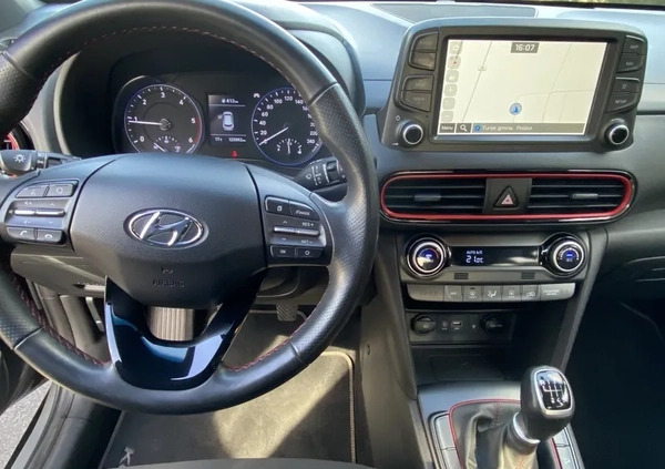 Hyundai Kona cena 56149 przebieg: 122700, rok produkcji 2018 z Turek małe 191